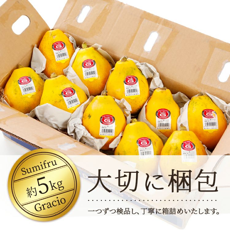 イエローパパイヤ 10玉 | スミフルの美味しいマルシェ