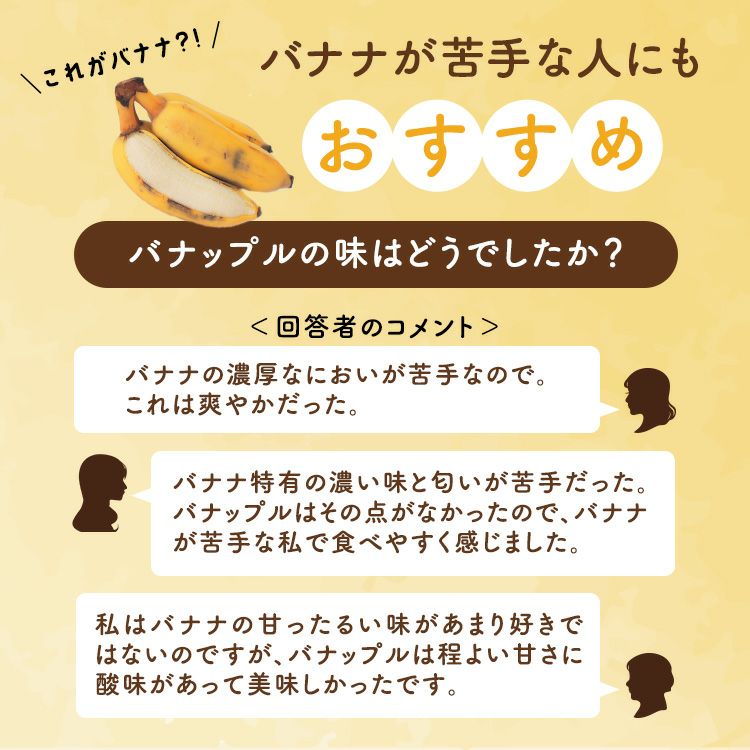 【メロン（バナナ）@リンゴ.マンゴーさん 専用】ADVAN A052 2本セット りんご風味のバナナ 【バナップル 2パック】 | スミフルの美味しいマルシェ
