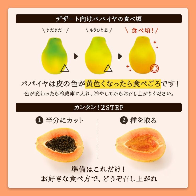 レッドパパイヤ 1ケース（8-9玉） | スミフルの美味しいマルシェ