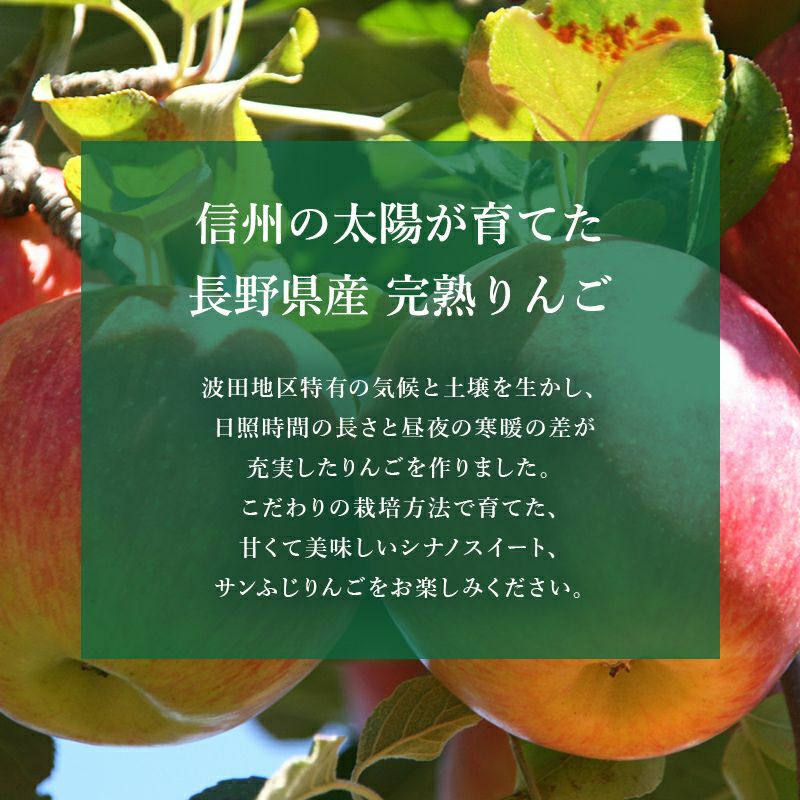 完熟りんご 約3kg(むぎわらぼうし) | スミフルの美味しいマルシェ